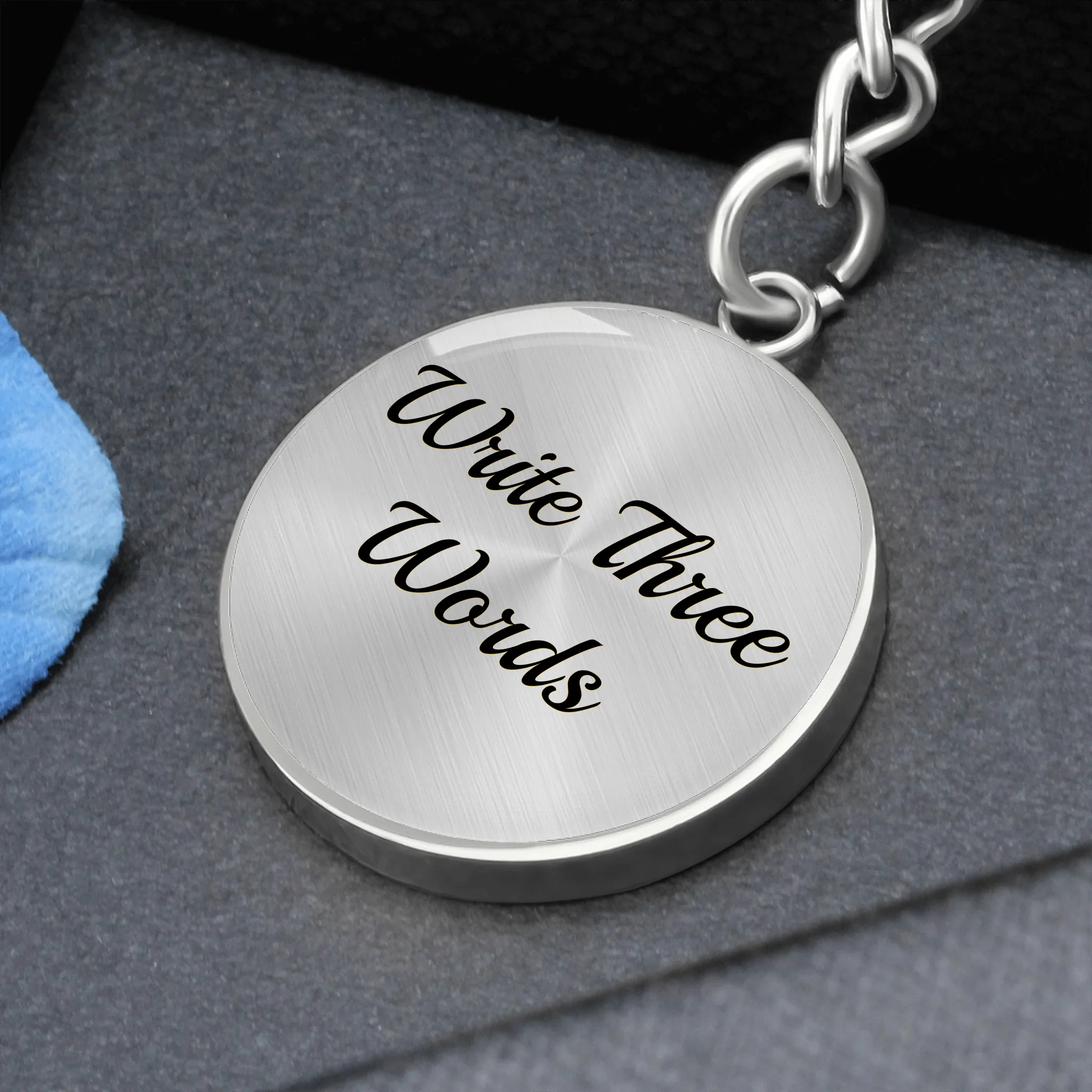 Graphic Circle Keychain 1