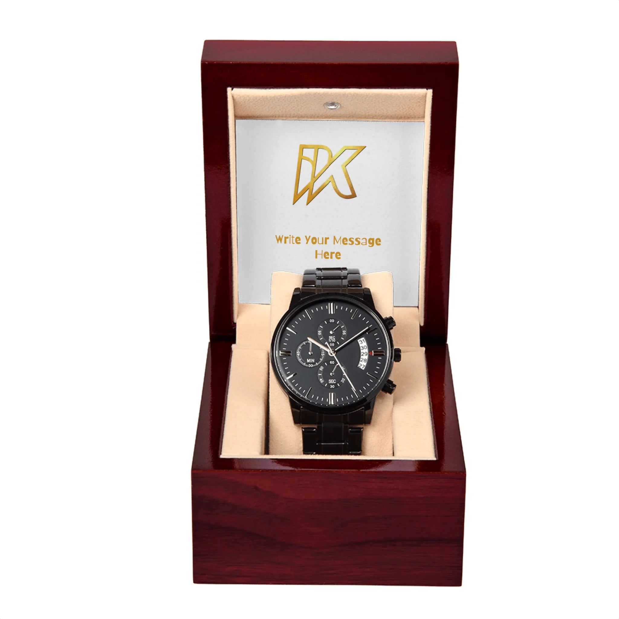 Black Chronograph Watch 1